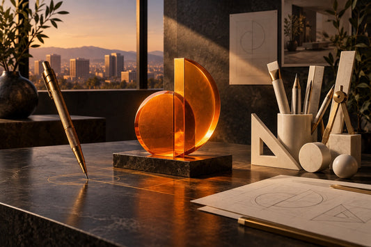 One drawing tool beside a coordinated set of design tools